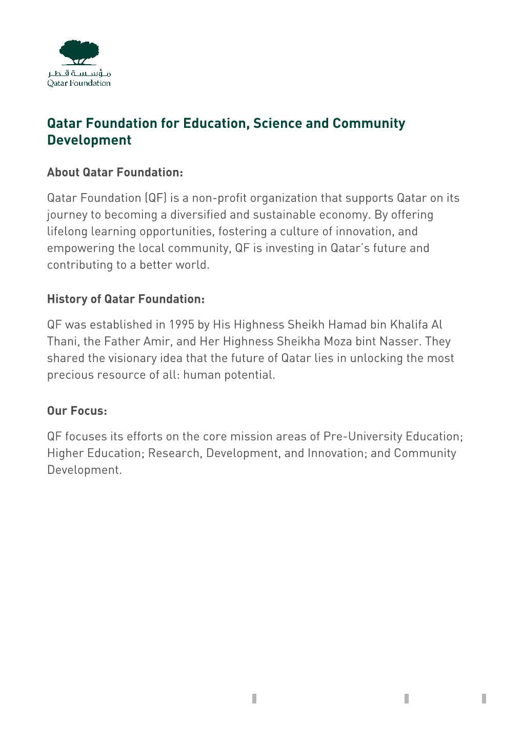 Qatar Foundation for Education, Science and Community Development