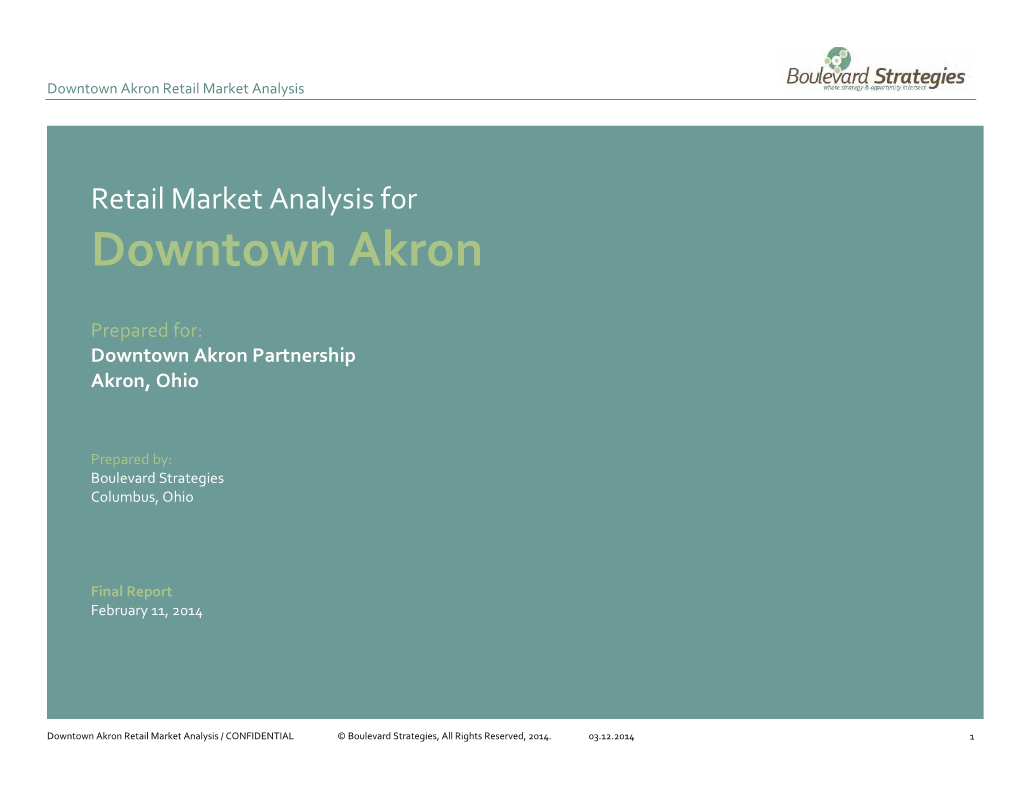 Downtown Akron Partnership Akron, Ohio