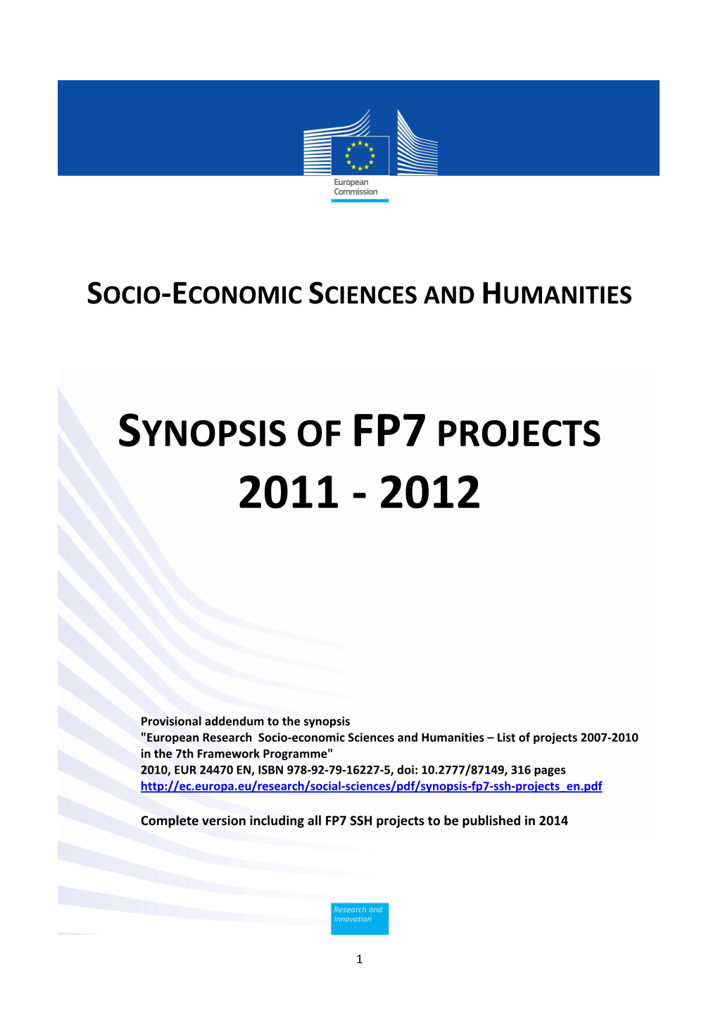 Synopsis of Fp7projects