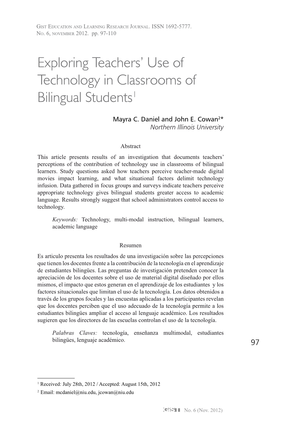 Exploring Teachers' Use of Technology in Classrooms