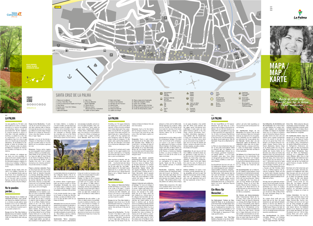 Mapa Santa Cruz De La Palma Y De La Isla