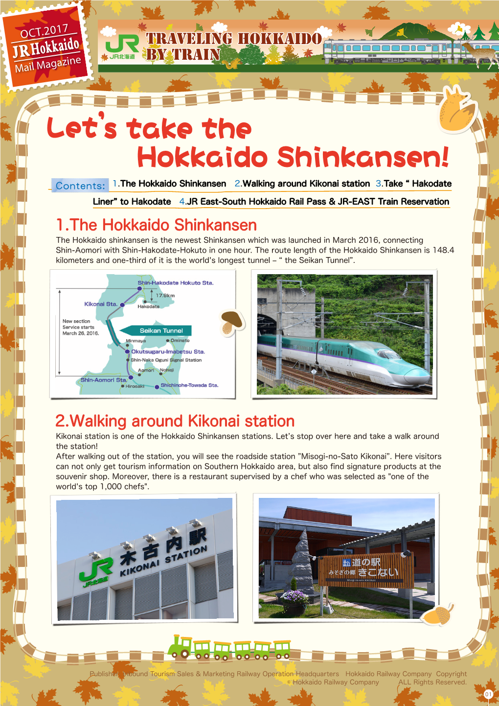 Let's Take the Hokkaido Shinkansen!