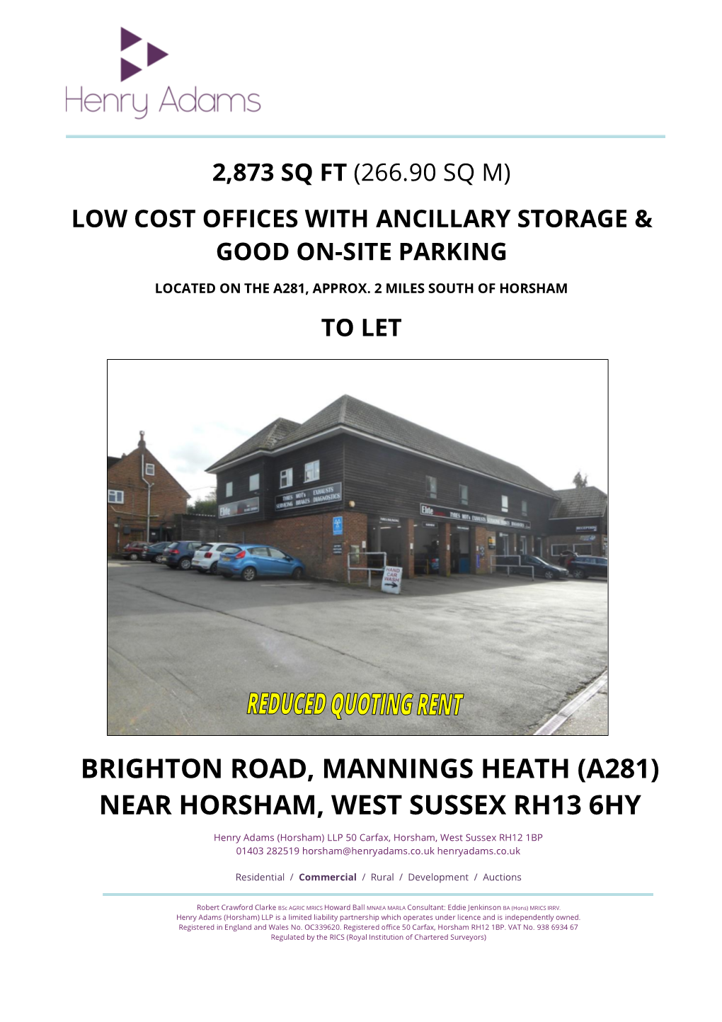 Brighton Road, Mannings Heath (A281) Near Horsham, West Sussex Rh13 6Hy