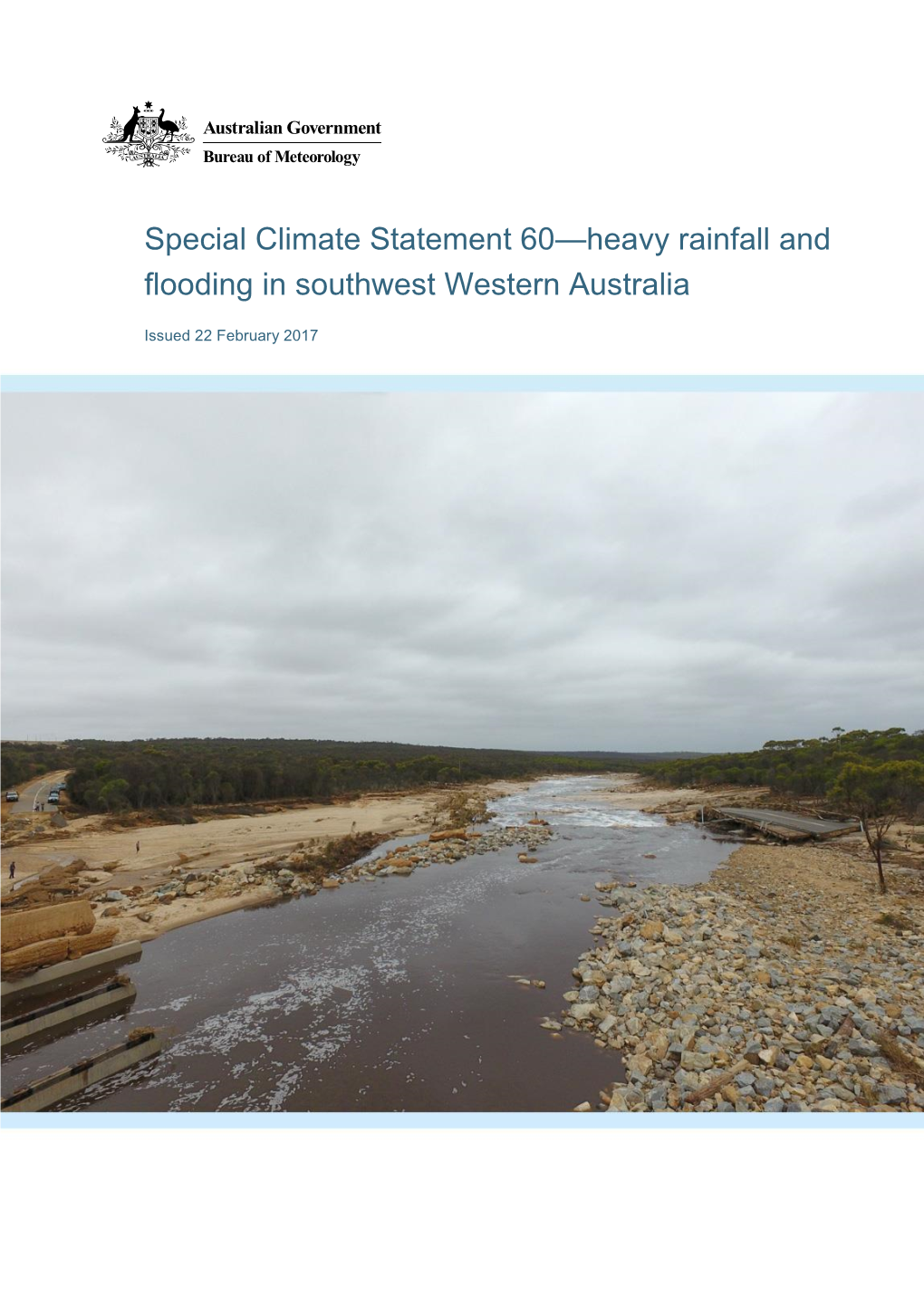 Heavy Rainfall and Flooding in Southwest Western Australia