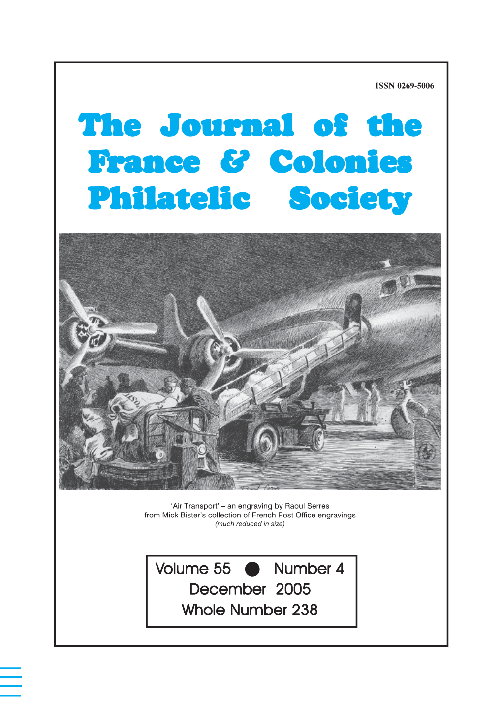 Journaljournal Ofof Thethe Ffrancerance && Coloniescolonies Philatelicphilatelic Societysociety