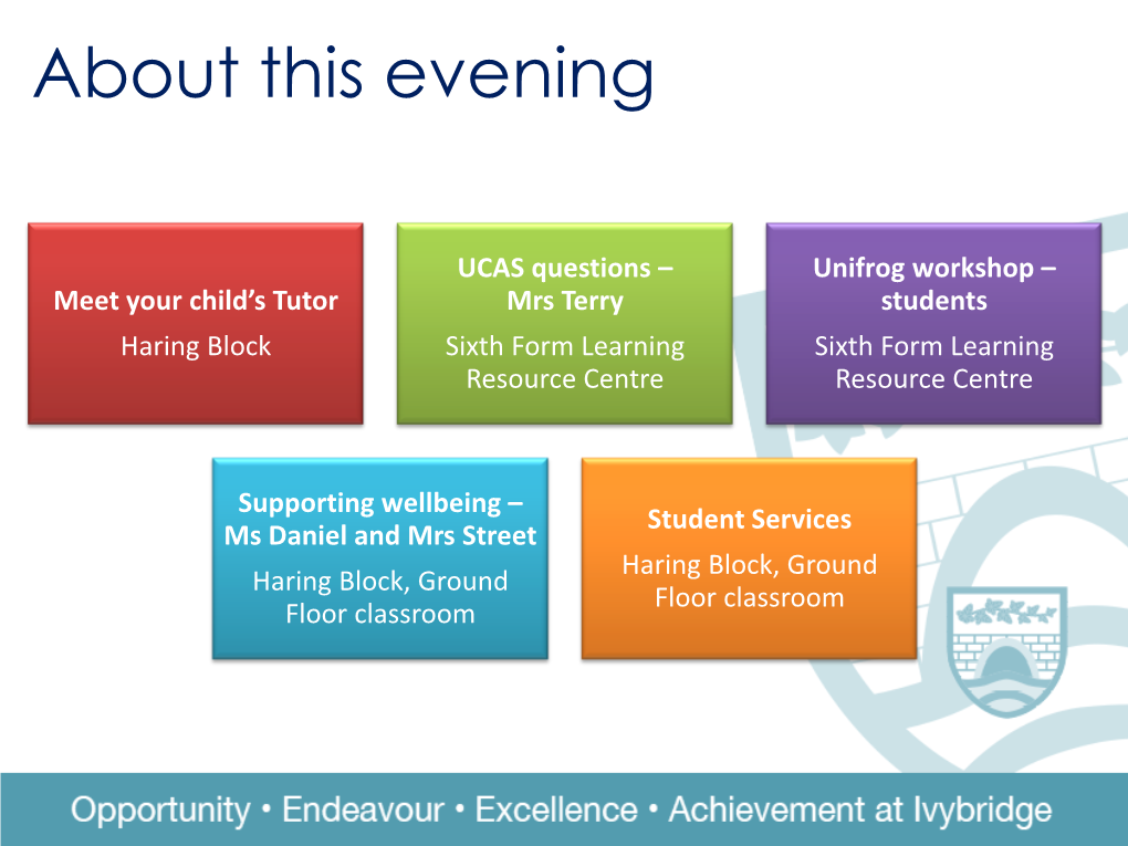 Year 13 Tutor Evening