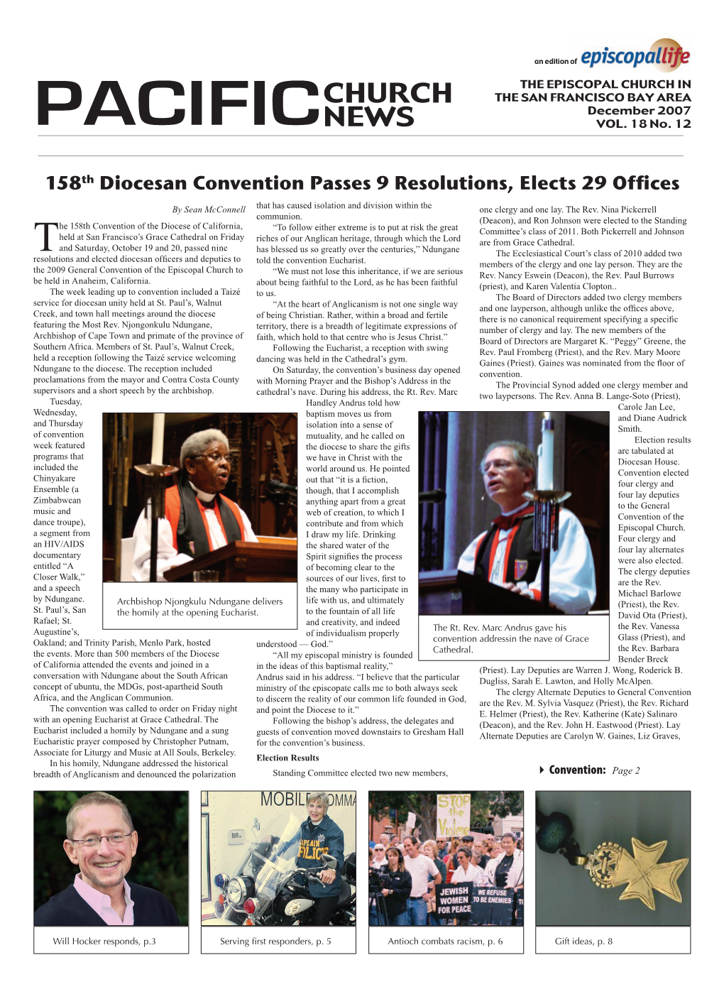 158Th Diocesan Convention Passes 9 Resolutions, Elects 29 Offices by Sean Mcconnell That Has Caused Isolation and Division Within the One Clergy and One Lay