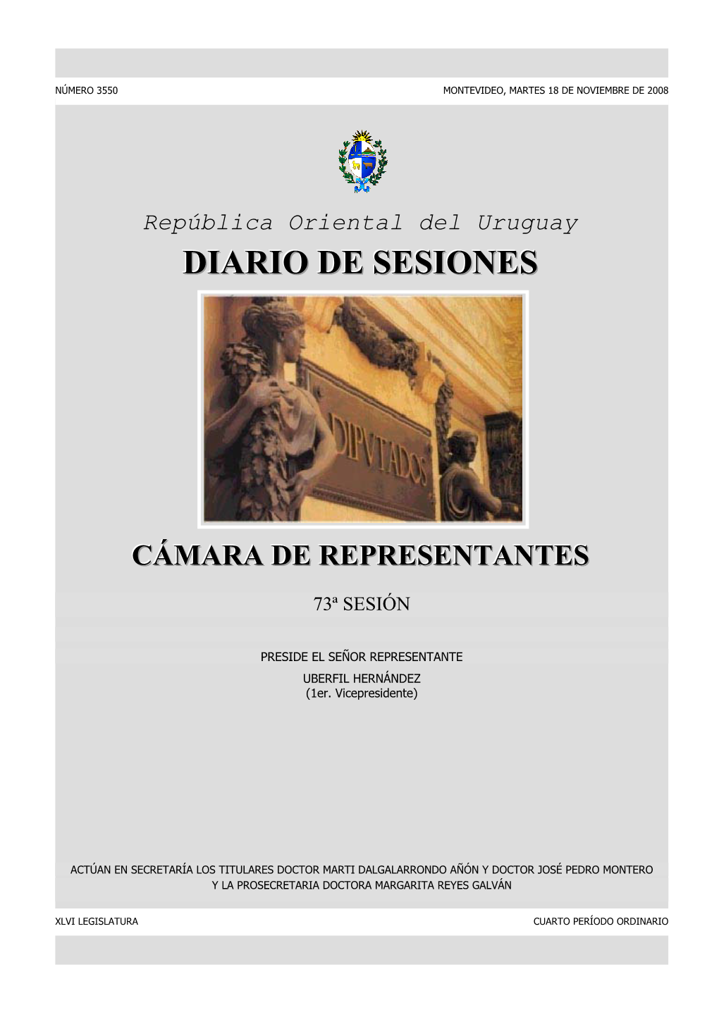 Diario De Sesiones De La Cámara De Atención