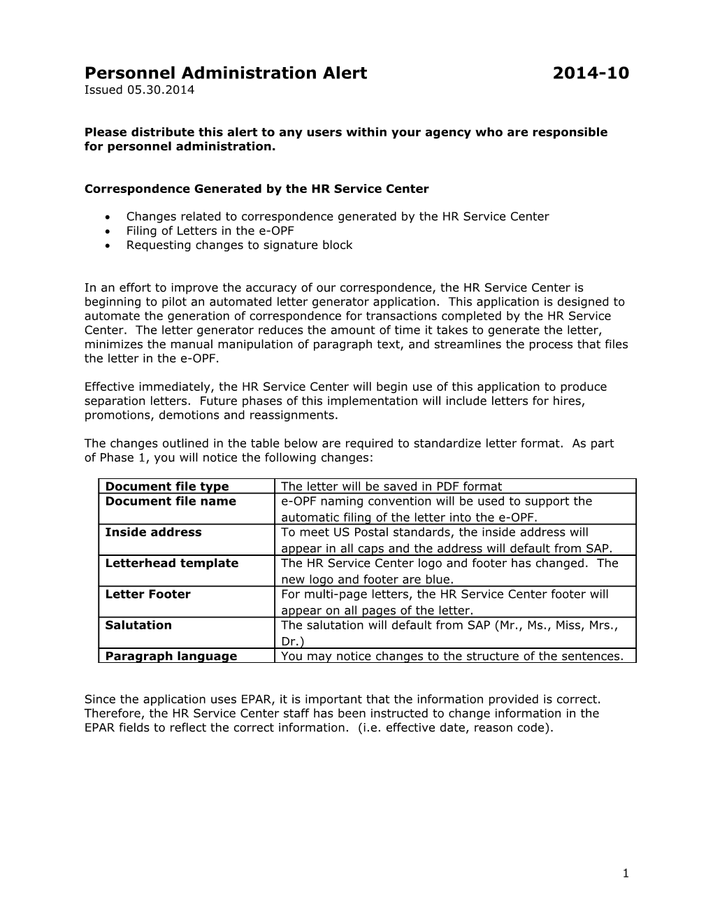 March 1, 2014 Mass Processing of the Management and Non-Represented Longevity Pay Increases