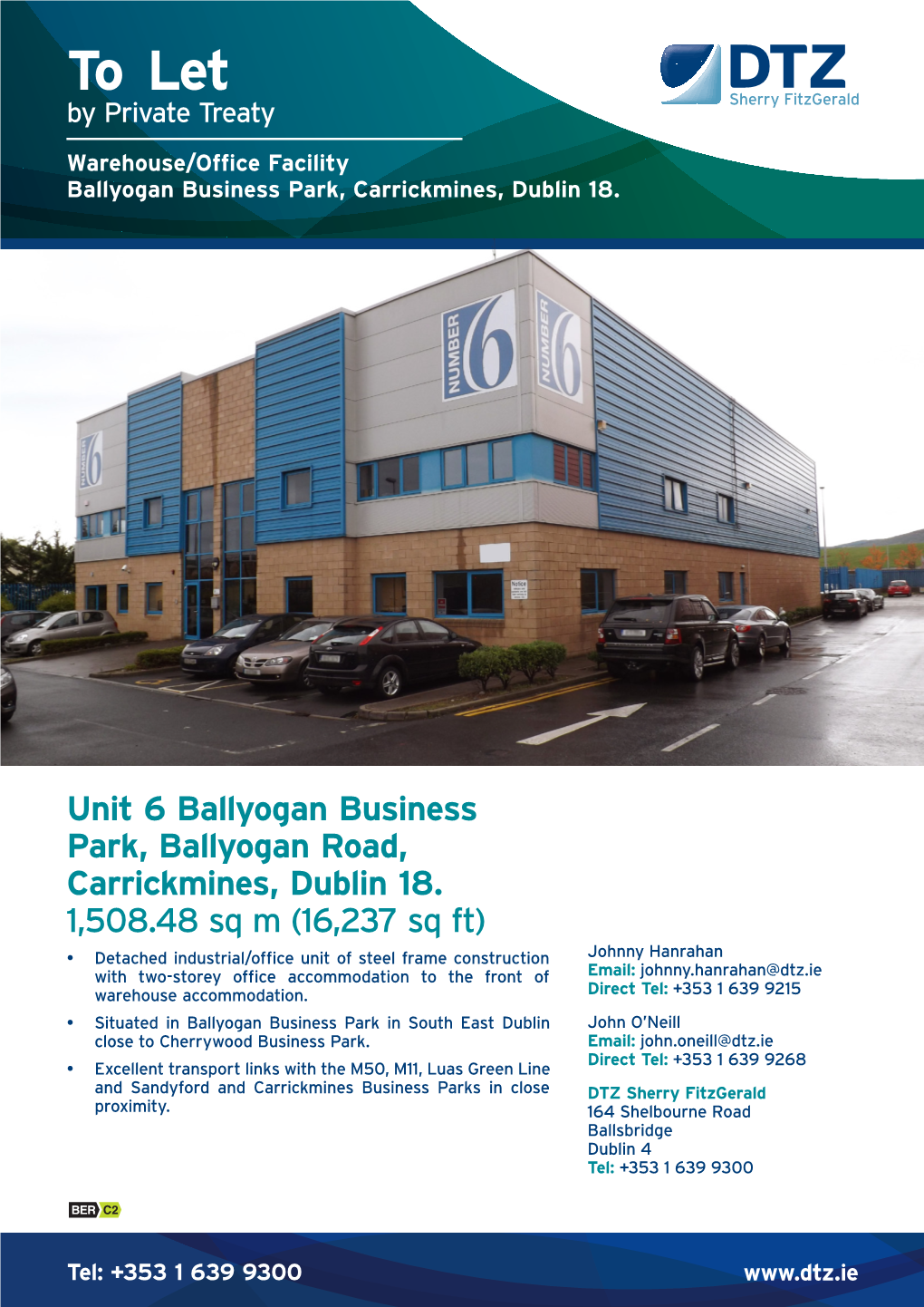 Warehouse/Office Facility Ballyogan Business Park, Carrickmines, Dublin 18