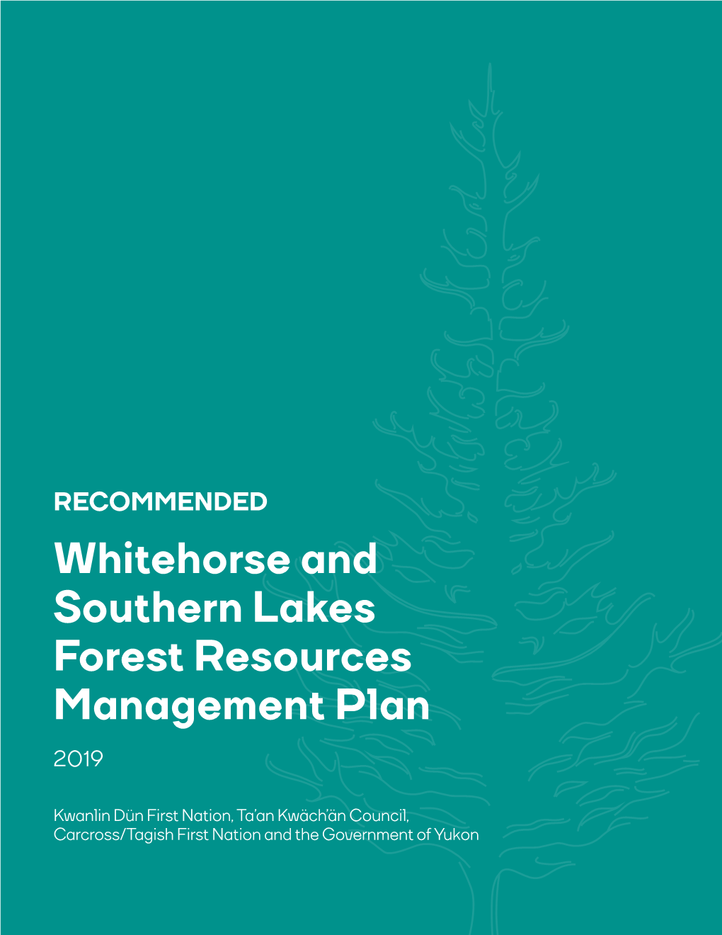 Whitehorse and Southern Lakes Forest Resources Management Plan 2019