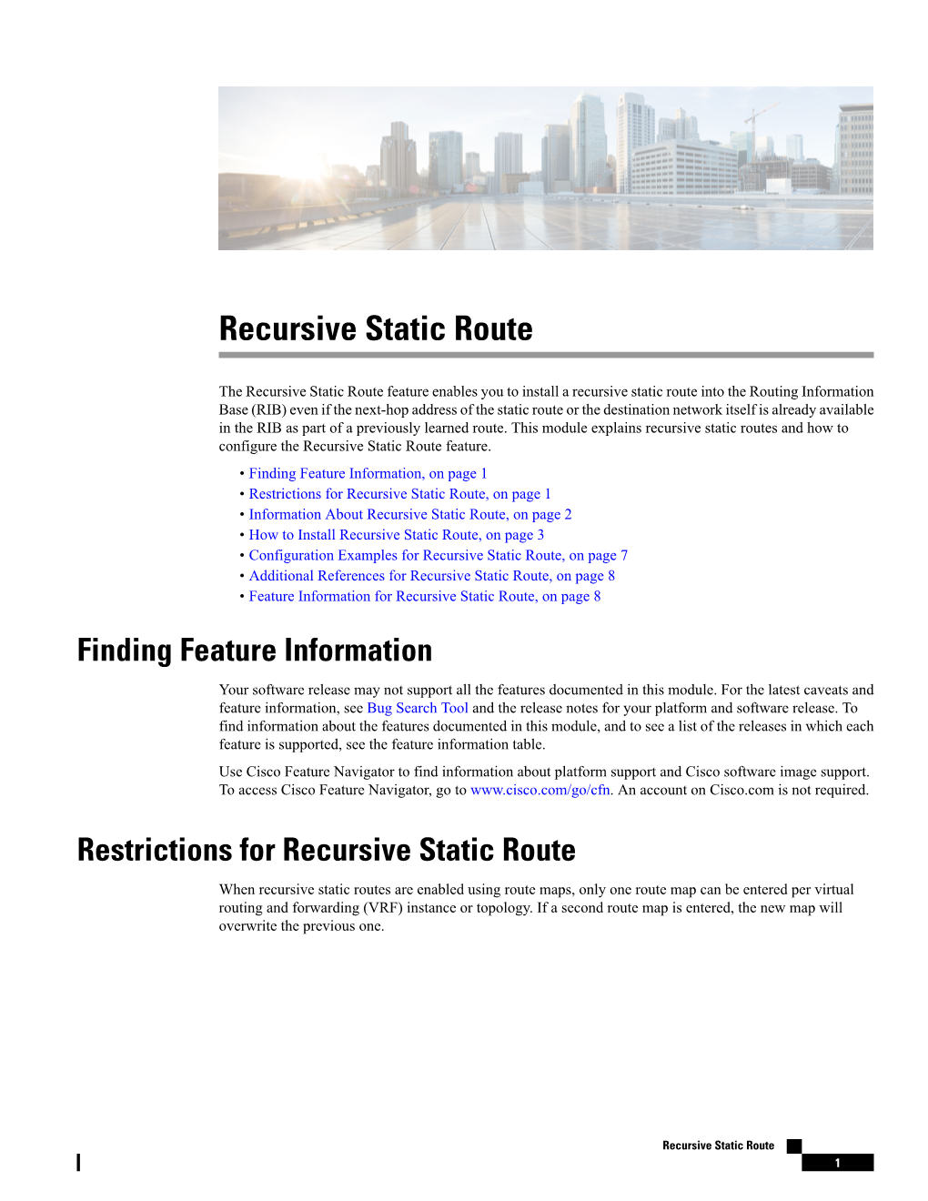 Recursive Static Route