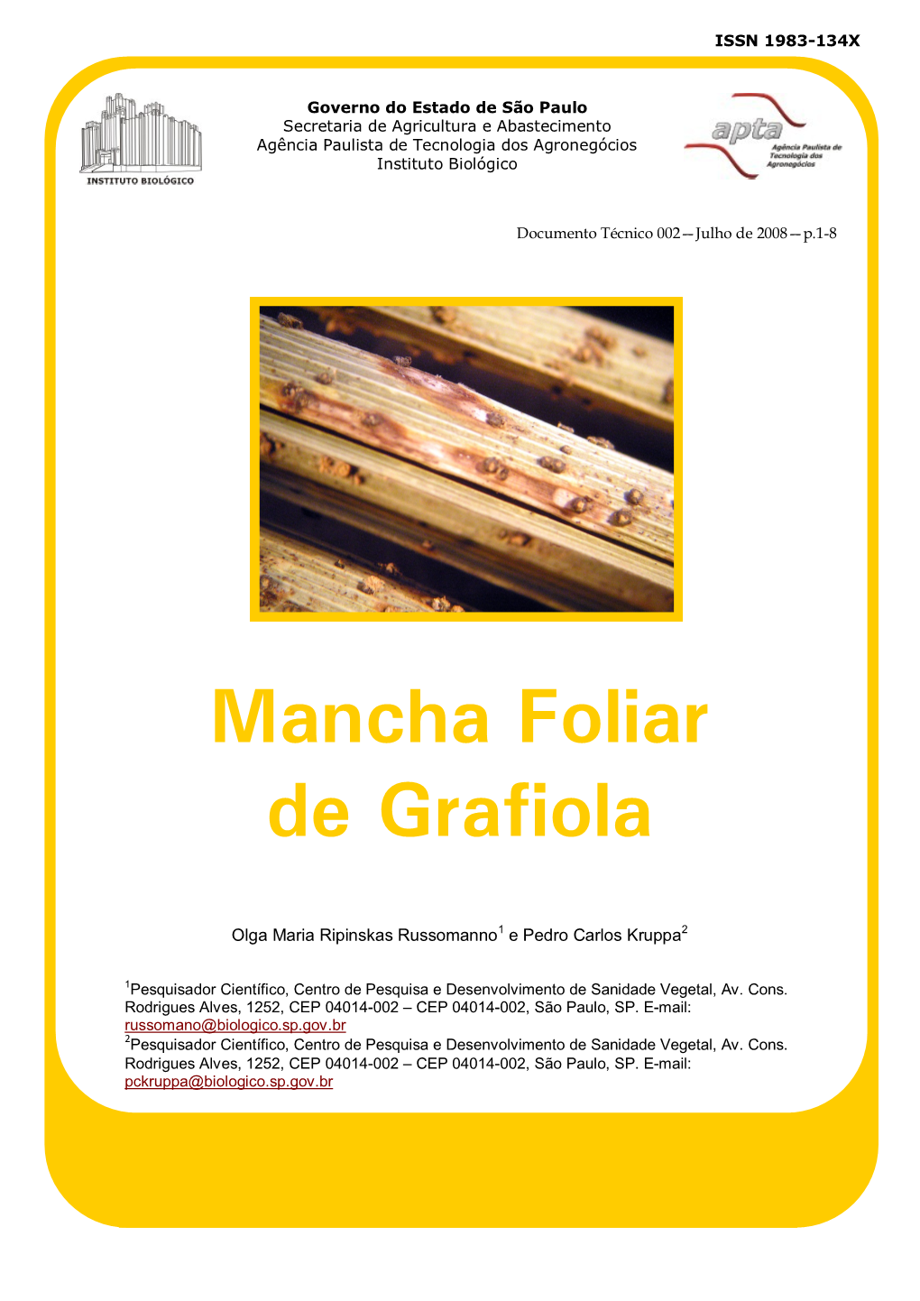 Mancha Foliar De Grafiola