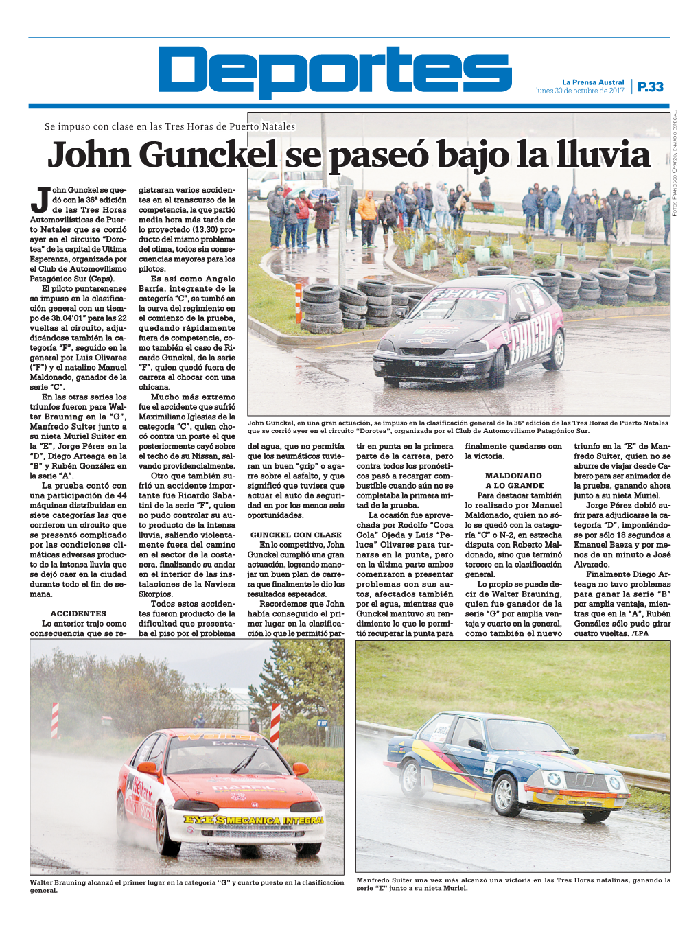 John Gunckel Se Paseó Bajo La Lluvia O