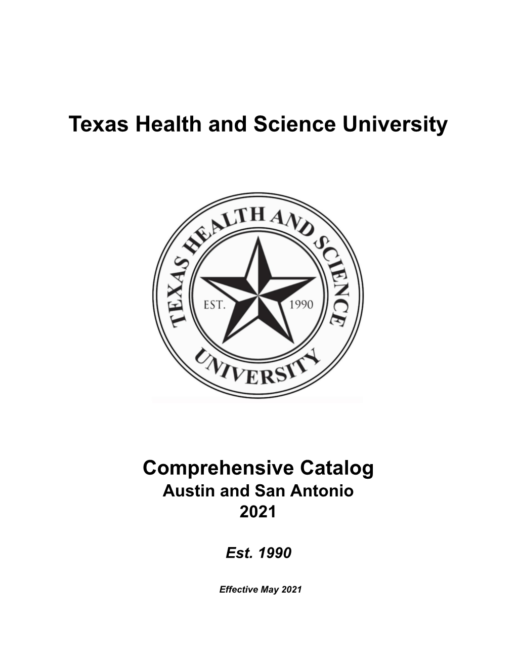 THSU Catalogs