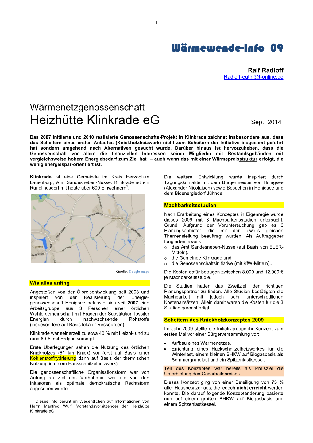 Heizhütte Klinkrade Eg Sept