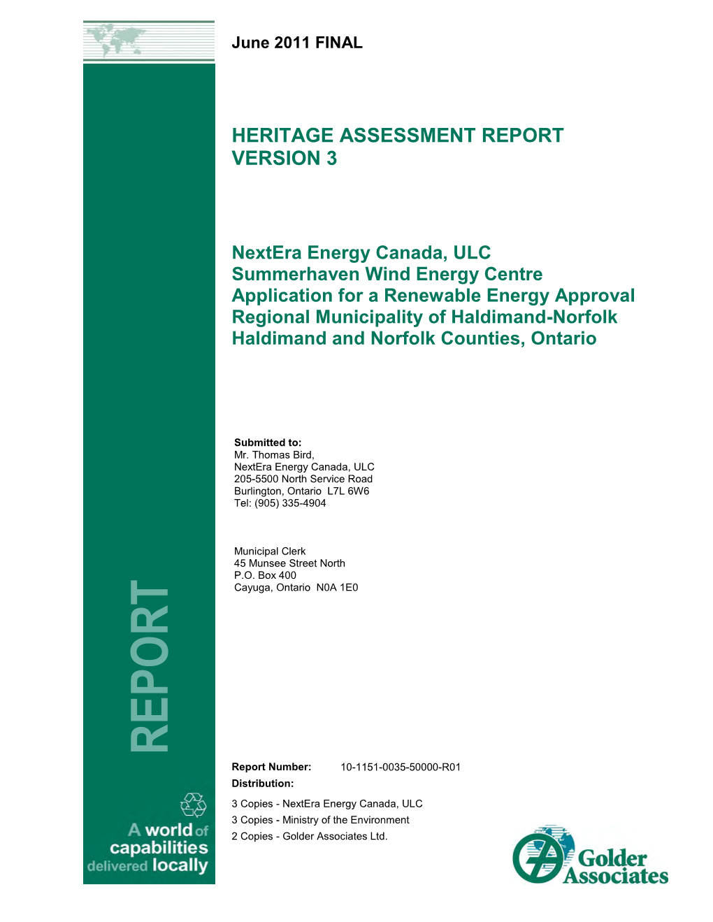 Heritage Assessment Report Part 1