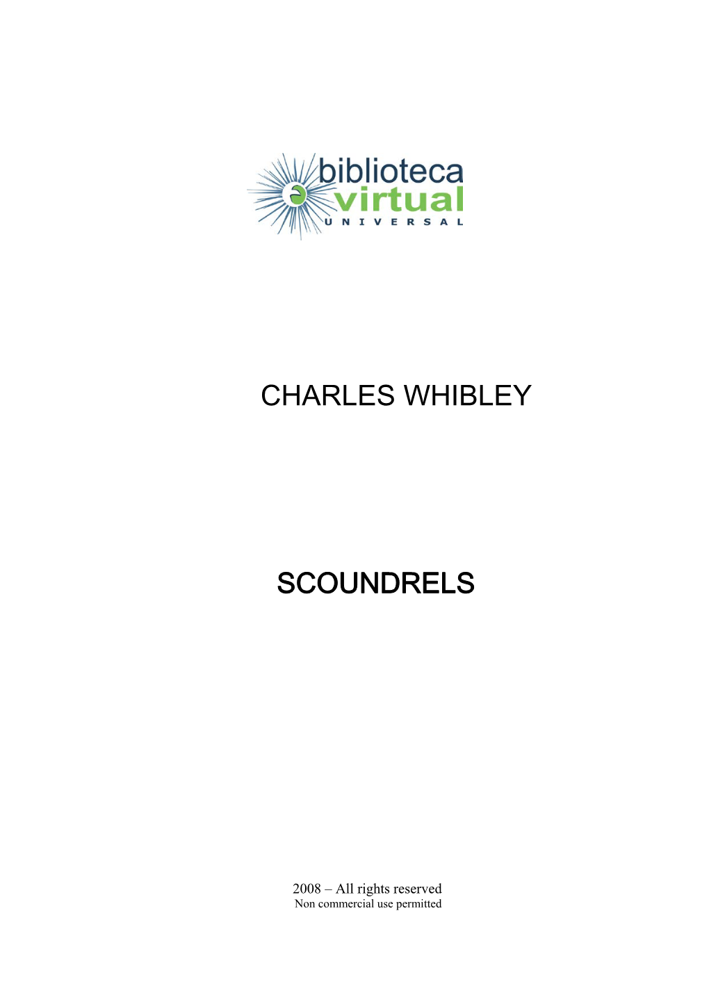 Charles Whibley Scoundrels