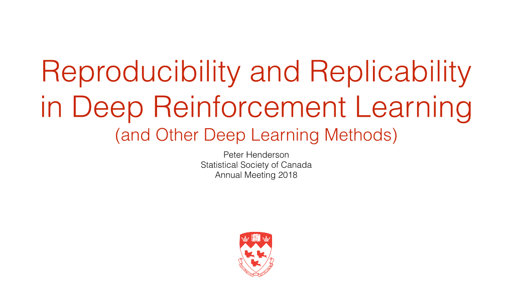 Reproducibility and Replicability in Deep Reinforcement Learning