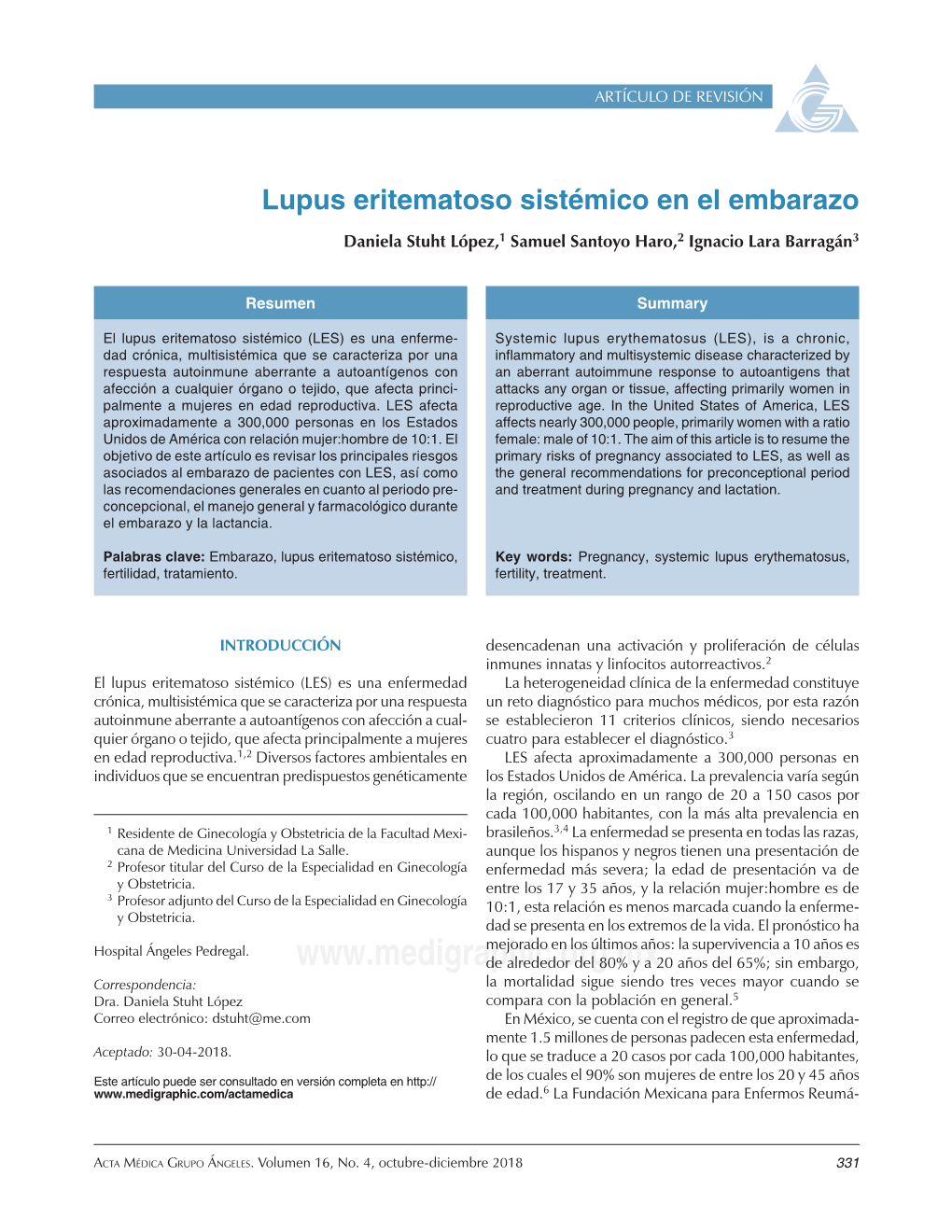 Lupus Eritematoso Sistémico En El Embarazo