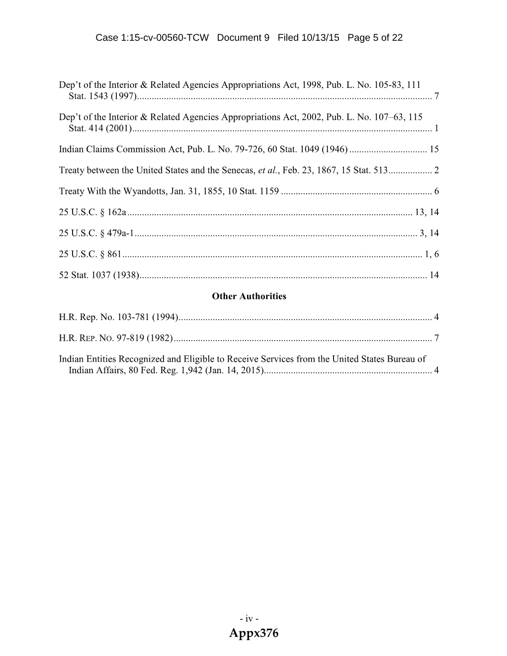 Appx376 Case 1:15-Cv-00560-TCW Document 9 Filed 10/13/15 Page 6 of 22