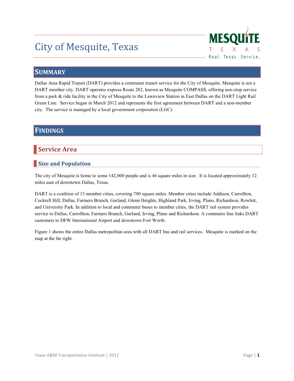 City of Mesquite, Texas