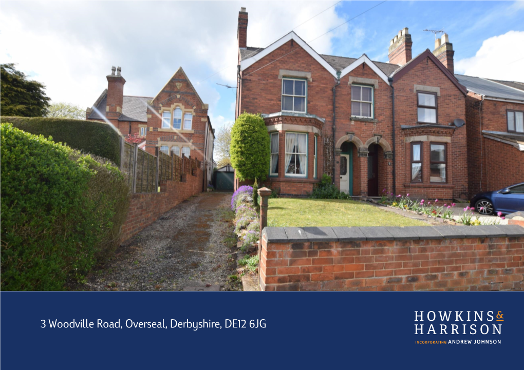 3 Woodville Road, Overseal, Derbyshire, DE12 6JG