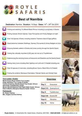 Best of Namibia