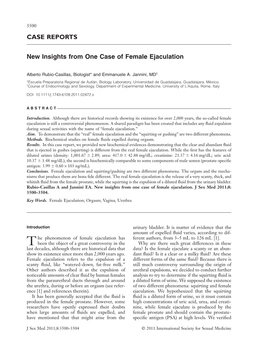 New Insights from One Case of Female Ejaculationjsm 2472 3500..3504