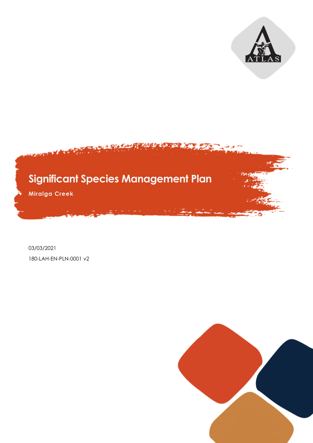 Significant Species Management Plan