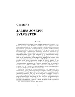 James Joseph Sylvester1