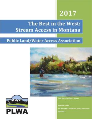 The Future of Stream Access in Montana