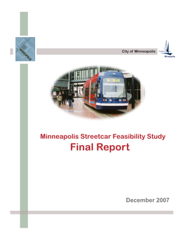 Minneapolis Streetcar Feasibility Study Final Report