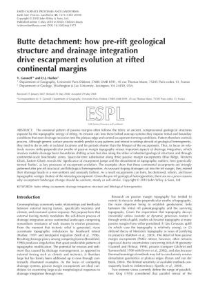 Rift Geological Structure and Drainage Integration Drive Escarpment Evolution at Rifted Continental Margins
