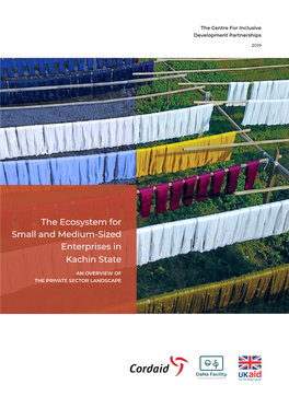 The Ecosystem for Small and Medium-Sized Enterprises in Kachin State