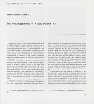 The Pseudojapanese in "Young Poland" Art