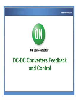 DC-DC Converters Feedback and Control
