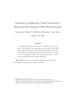Expected Scott-Suppes Utility Representation