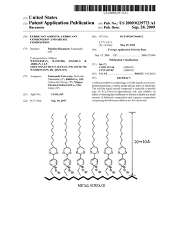 (12) Patent Application Publication (10) Pub. No.: US 2009/0239773 A1 Haramoto (43) Pub