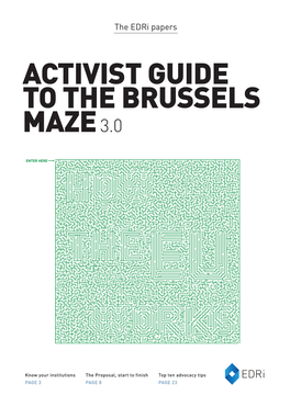 Brussels Activist Guide Here