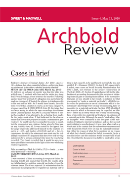 Archbold Review 4