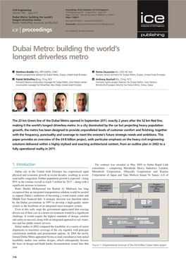 Dubai Metro: Building the World's Longest Driverless Metro