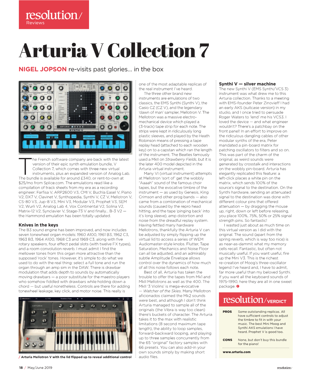 Arturia V Collection 7 NIGEL JOPSON Re-Visits Past Glories… in the Box