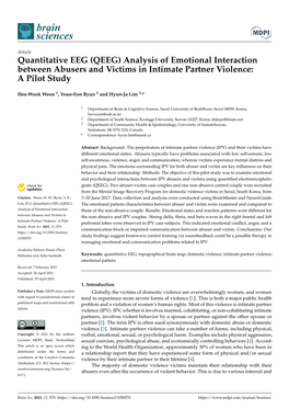 Quantitative EEG (QEEG) Analysis of Emotional Interaction Between Abusers and Victims in Intimate Partner Violence: a Pilot Study