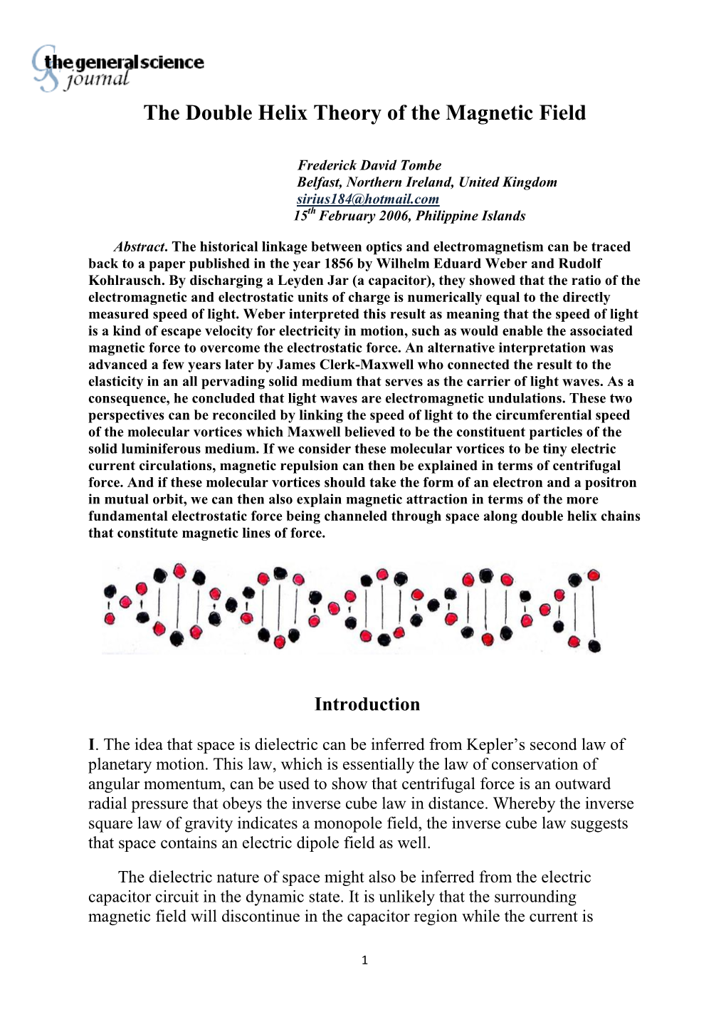 The Double Helix Theory of the Magnetic Field