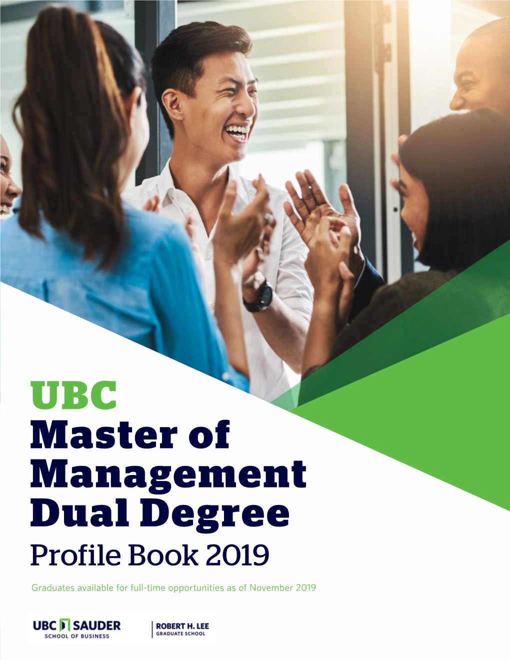 UBC Master of Management Dual Degree Profile Book 2019