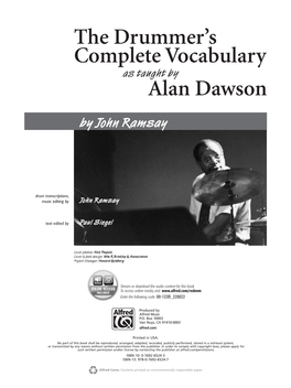 The Drummer's Complete Vocabulary Alan Dawson