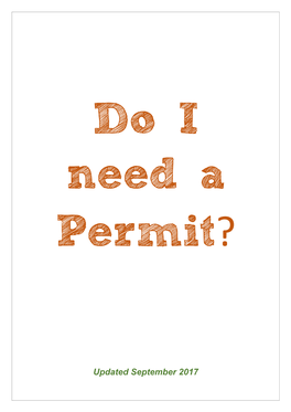 Do I Need a Permit?