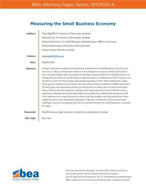Measuring the Small Business Economy