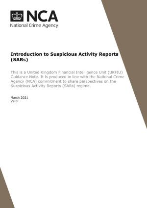 Introduction to Suspicious Activity Reports (Sars)